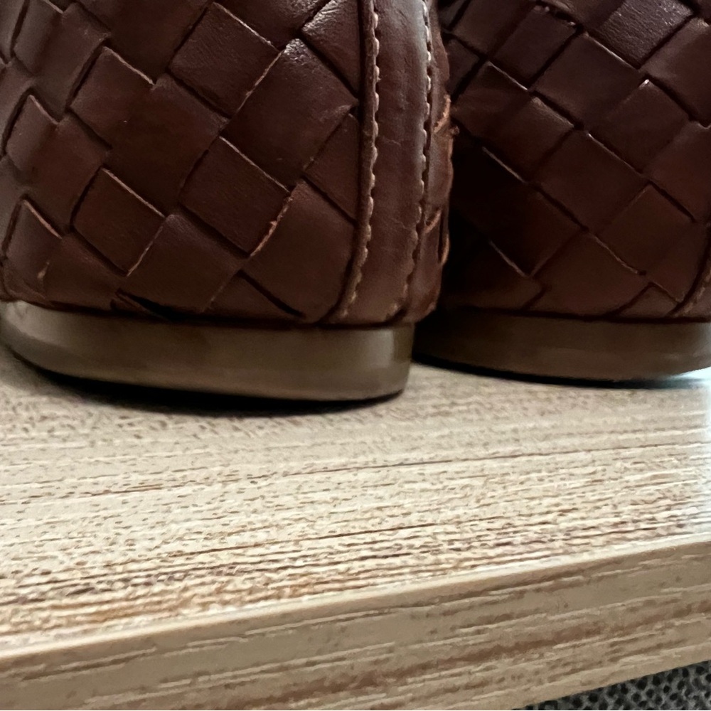 Bernardo Brown Woven Leather Ballet Flats - Picture 4 of 9
